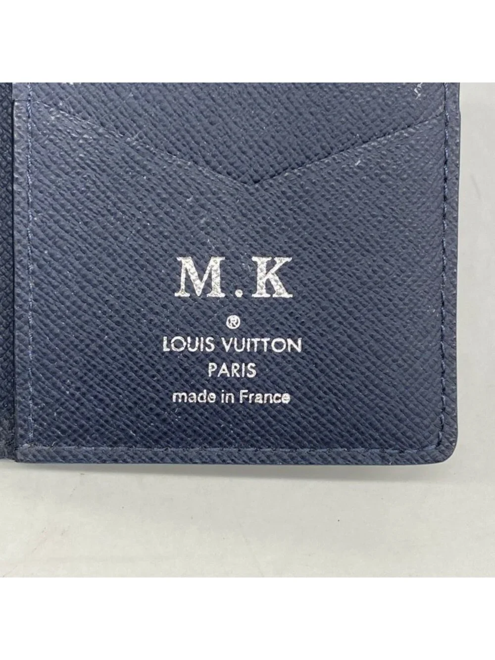 Louis Vuitton Card Case Taiga Organizer de Poche Blue